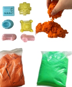 Nhà Máy Cung Cấp Tự Làm 12-Màu Sắc Cho Động Học Mềm Đất Sét Cát Cho Giáo Dục Mô Hình Trẻ em' Không Gian Đồ Chơi - Product Image 2