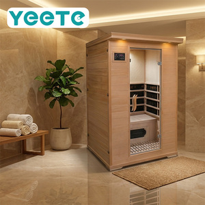 YEETE - Cabina <span class=keywords><strong>de</strong></span> Sauna <span class=keywords><strong>de</strong></span> <span class=keywords><strong>Vapor</strong></span> Estilo Coreano, Sauna Portátil para el Hogar, Madera Maciza <span class=keywords><strong>de</strong></span> Hemlock, <span class=keywords><strong>Vapor</strong></span> Seco y Húmedo, Cabina <span class=keywords><strong>de</strong></span> Sauna Personal <span class=keywords><strong>de</strong></span> Lujo - Product Image 1