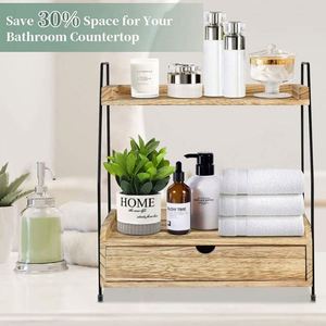 Custom Sustainable Classic 1-Layer Wood Furniture Organizer Modern Single <b>Folding</b> Standing Type Double Storage Clothing Spices - Product Image 4