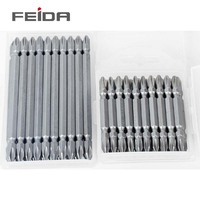 Embout de tournevis cruciforme double face en acier FEIDA S2 PH2, embouts magnétiques pour perceuse électrique et visseuse à chocs