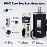 JLE CNC TECH Leadshine H2-758 Pulse Direction Easy Servo Driver pas à pas basse consommation pour moteur à frein NEMA34 86HSM85H-E1 pour laser