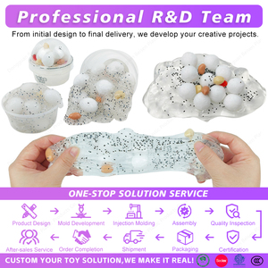 สไลม์ใสผสมขนมข้าวปั้นกรุบกรอบ ของเล่นสไลม์สำหรับเด็ก รับผลิตตามสั่ง ขายส่ง - Product Image 2