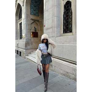 Cream Plush <b>Scarf</b> <b>Hat</b> & <b>Glove</b> <b>Sets</b>-Cozy Winter Accessory - Product Image 1