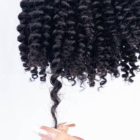 Superbe Extensions de Cheveux Humains au Crochet Effet Sirène, Légères, Mèches Pré-Séparées, Réutilisables, Cuticules Alignées pour Tresses