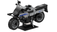 Set Model Motor Seri Kreatif Rakitan Desain Kustom, Blok Bangunan Kreatif, Mainan Bata Plastik ABS