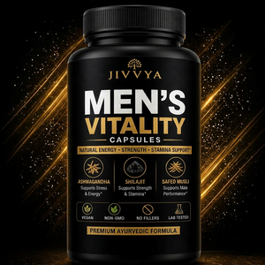Cápsulas de Suplemento Diario para la Vitalidad y el Bienestar Masculino, Fórmula Herbal Botánica de Jivvya - Product Image 1