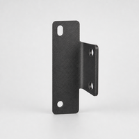 Pièces pliées sur mesure en L noires pour CNC, utilisables dans le secteur des camions, avec services de dessin inclus