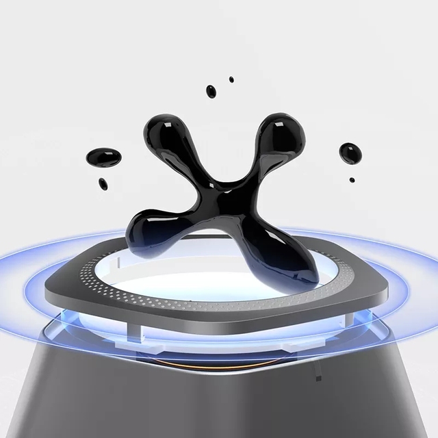 High Quality OEM Magnetic Fluid Blue Tooth Speaker Round Floating Slow Falling Metal Material Magnetic Fluid Speaker Dedicated