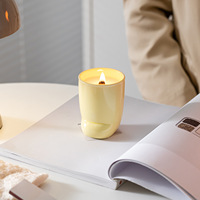 Bougie parfumée en céramique en forme de patte mignonne, bougie originale en cire de soja en forme de pied avec mèche en bois pour la décoration intérieure et les cadeaux