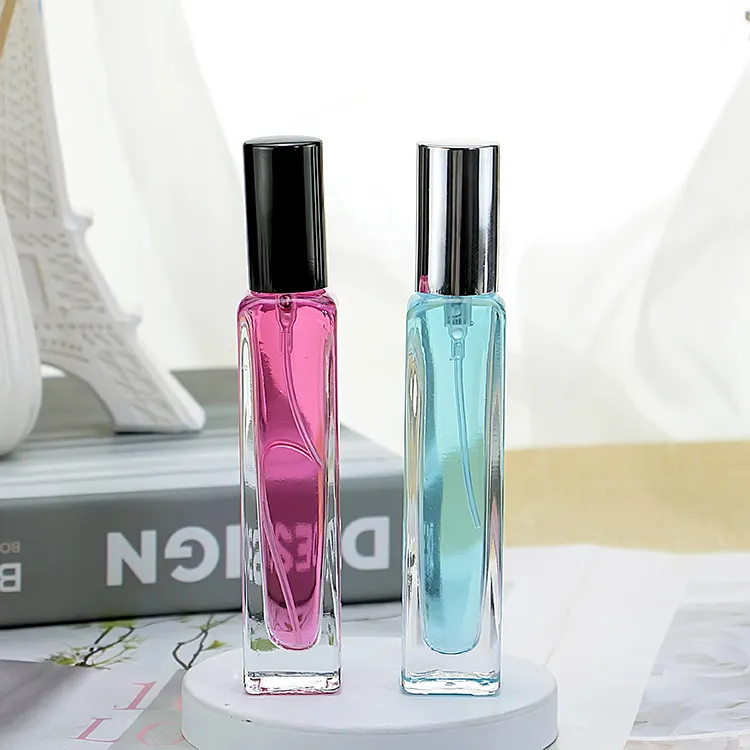 15mlトール香水瓶透明15mlスプレーガラスボトルポータブル長く薄いガラス香水スプレーボトル