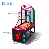 Machine de basket vidéo BLEE de haute qualité 55 pouces, équipement d'arcade à monnayeur pour 1 joueur, matériel sportif pour parc d'attractions