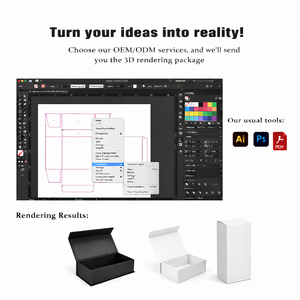 Caja Rígida Plegable de Materiales Reciclados Premium con Grabado y UV para Accesorios Electrónicos Digitales y Embalaje de Regalos - Product Image 6