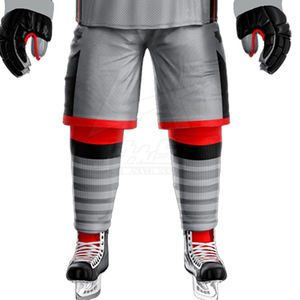 Ensembles d'uniformes de hockey sur glace pour hommes de vente chaude quantité minimale de commande bas 10 ensembles couleur personnalisée 100% Polyester impression numérique séchage rapide respirant - Product Image 3
