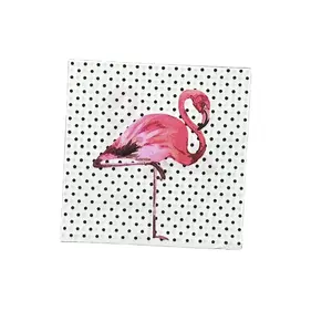 Custom Flamingo Design Dinner Paper Napkins Table Napkin For Home Restaurant