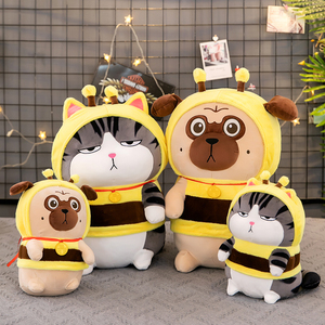 Les chatons et les chiots sont mignons et mignons dans des vêtements de style abeille. Ce sont des cadeaux de famille pour les garçons et les filles. - Product Image 2
