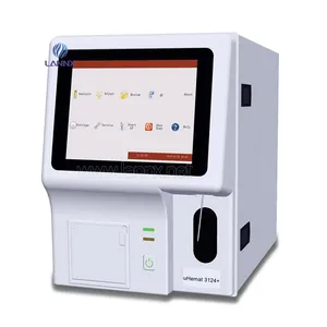 LANNX uHemat 3124 + yüksek kalite tam otomatik hematoloji analizörü kan testi makinesi 3 bölüm tam otomatik hematolojik analiz
