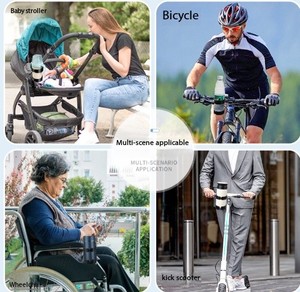 Nouveau produit Porte-gobelet 3 en 1 pour poussette Porte-gobelet double pour bébé Porte-gobelet universel pour poussette - Product Image 3