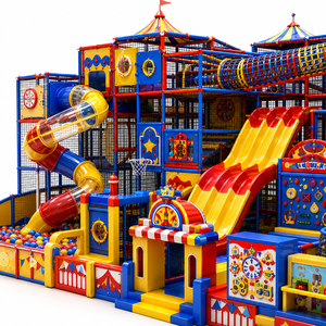 Structure de zone de jeu souple et durable de qualité supérieure pour parc de trampolines commercial, équipement de terrain de jeu intérieur pour enfants - Product Image 3