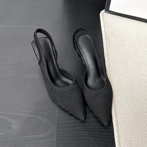 Nueva tendencia de moda de verano: zapatos de tacón alto versátiles para mujer - sandalias cómodas con punta en pico y antideslizantes - Product Image 6