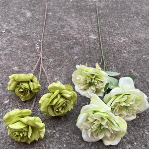 Nuovo alto verde ortensia artificiale rosa <span class=keywords><strong>Feiyan</strong></span> Lulian cipolla morbido fiore di nozze per la festa della mamma natale fabbrica all'ingrosso - Product Image 5