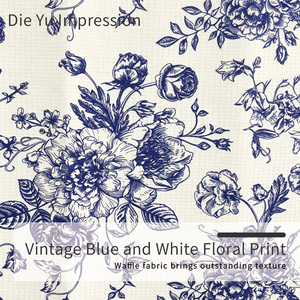 Rideau <span class=keywords><strong>de</strong></span> douche en polyester imperméable à motif floral <span class=keywords><strong>chinoiserie</strong></span> bleu et blanc style ferme <span class=keywords><strong>Toile</strong></span> <span class=keywords><strong>de</strong></span> <span class=keywords><strong>Jouy</strong></span> vintage français, tissage gaufré losanges, 12 - Product Image 2