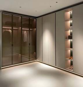 Armario personalizado de fábrica, juego de muebles de dormitorio, armario colgante de madera para el hogar del Hotel a la venta - Product Image 1