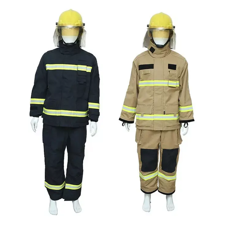 Sıcak satış itfaiyeci takım elbise 100% Nomex yangın söndürme itfaiyeci giyim yakınlık katılım dişli yangın takım elbise