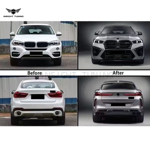 Nuovi Kit Carrozzeria in PP per <span class=keywords><strong>BMW</strong></span> <span class=keywords><strong>X6</strong></span> F16 2015-2019, Aggiornamento a F96 X6M 2024+, Paraurti, Griglia, Cofano con Luci LED Anteriori e Posteriori - Product Image 6