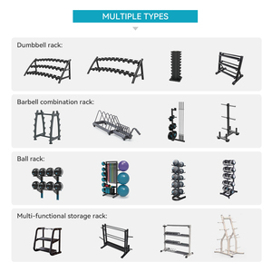 LIVEPRO - Soporte <span class=keywords><strong>Vertical</strong></span> de Almacenamiento para <span class=keywords><strong>Gimnasio</strong></span>, Venta Directa de Fábrica, para 10 Balones Medicinales - Product Image 4