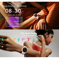 Montre connectée K73 avec écran AMOLED, forme ronde, tactile intégral, étanche 3ATM, surveillance du sommeil, suivi de la santé, montre connectée professionnelle pour femmes et hommes