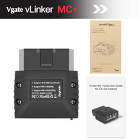 Lector de Códigos OBD2 Vgate VLinker MC+ 4.0 ELM327 V2.2 BT para Android IOS, Escáner de Diagnóstico para Automóviles