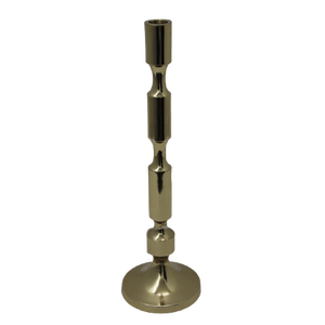 Soporte de vela decorativo de mesa Chapado en latón de aluminio portavelas de diseño americano para decoración navideña hecha a mano - Product Image 1