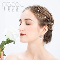 Boucles d'oreilles tendance en acier inoxydable avec perles rondes à ressort pour accessoires de bricolage, apprêts de bijoux, vente en gros, marque CHANGAO, modèle CA271