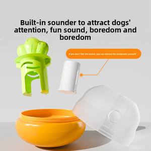 Jouet cache nourriture solide pour chiens de taille moyenne à grande Jouet éducatif sonore qui soulage l'ennui et la consommation d'énergie Bol en plastique - Product Image 4