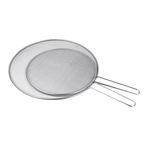 Wholesale Stainless Steel Splatter Screen Oil-Proofing Spill Proofing <b>Lid</b> for Frying <b>Pans</b> Essential Cooking Tool Colanders - Product Image 3