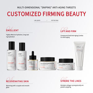 OEM etiqueta personal personalizada cuidado de la piel paquete colágeno relleno reparación reafirmante limpiador cara crema ojos <span class=keywords><strong>serie</strong></span> de esencia - Product Image 2