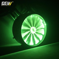 GEVV Projecteur de scène professionnel DMX à effet pixel RGB, grand ventilateur lumineux LED pour DJ, soirées, bars et boîtes de nuit