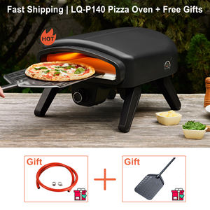 Four à pizza au gaz portable avec pierre réfractaire, machine à pizza d'extérieur pour pizzas de 14 pouces, idéal pour cuisines, maisons neuves, restaurants et jardins - Product Image 6