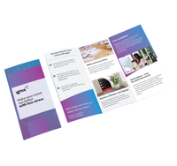 Enveloppe d'entreprise A4 personnalisée Proposition d'une page dorée Conception Film de papier couché imprimé offset Brochure de présentation laminée