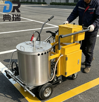 Machine de marquage routier thermoplastique à moteur électrique haute efficacité, alimentée par batterie, pour autoroute et parking