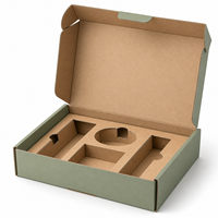 Boîte d'expédition personnalisée en carton ondulé avec insert en papier pour cosmétiques, soins de la peau, bougies, emballages cadeaux