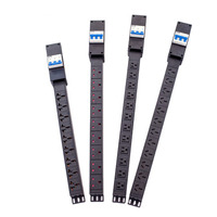 3P 3phase rack mount PDU 1U 63A C13 C14 9 voies Heavy Duty Mining PDU avec Mini disjoncteur