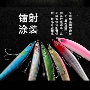 เหยื่อปลอม Hongguan Lure Pencil Lure 081 ดีไซน์ตาไบโอนิค สำหรับตกปลาแบส - Product Image 4