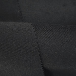 Tela de Punto Acanalado 1x1 <span class=keywords><strong>Negra</strong></span> Elástica de Poliéster y Spandex, Transpirable, Lisa, para Camisetas, Vestidos, Venta al por Mayor de Fábrica - Product Image 2