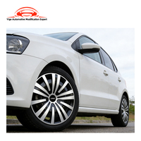 universels de protection de voiture 14-15 pouces-Enjoliveurs décoratifs en plastique PP de haute qualité pour roue décorative