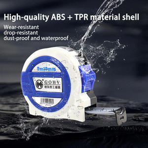 ตลับเมตรเหล็ก GoHV 5 เมตร แบบเมตริก ล็อคอัตโนมัติ กดปุ่ม ตลับเมตรม้วนเก็บอัตโนมัติ พร้อมใบมีดเคลือบไนลอน - Product Image 4