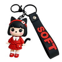 Porte-clés en caoutchouc souple personnalisé - Écologique et durable - Cadeau promotionnel 2D/3D avec logo personnalisé