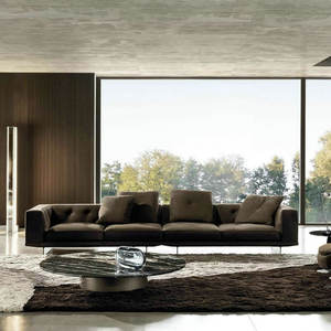 意大利设计现代沙发客厅沙发豪华模块化沙发黑色组合切斯特菲尔德迪伦沙发 - Product Image 5