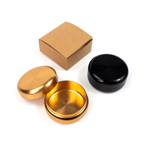 Wholesale Aluminum Screw Cap Cosmetics Tin <b>Box</b> Jar Colorful <b>Metal</b> Container Skin Care Shampoo Lotion Packaging Brushed - Product Image 4
