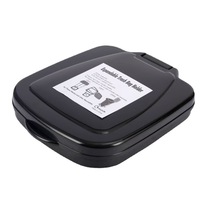 Cubo de Basura de Plástico para Exteriores y Hogar, Gran Capacidad de Más de 12L, Plegable, Altura Ajustable, Soporte para Cubo de Basura